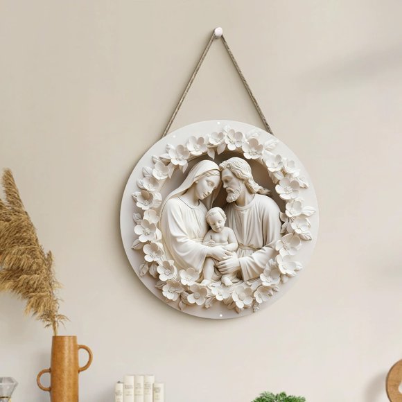 PEONAVET Aluminium Element Decoratio N Pendentif Décoratif Rond en Aluminium Épaissi 20x20 cm, Convient à la Décoration de la Maison, Articles d'Ameublement