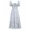 F-Blue, variant on Kcodviy Womens Dress Casual Solid Ladies Denim Dress Color Short Sleeve V Casual Short Dress for Women Neck Stitching Loose Dress
