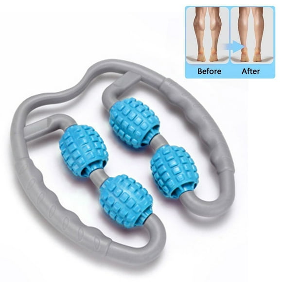 Ring clamp leg leg muscle massage relaxer massage roller stovepipe fitness equipment mace fitness foam roller, blue