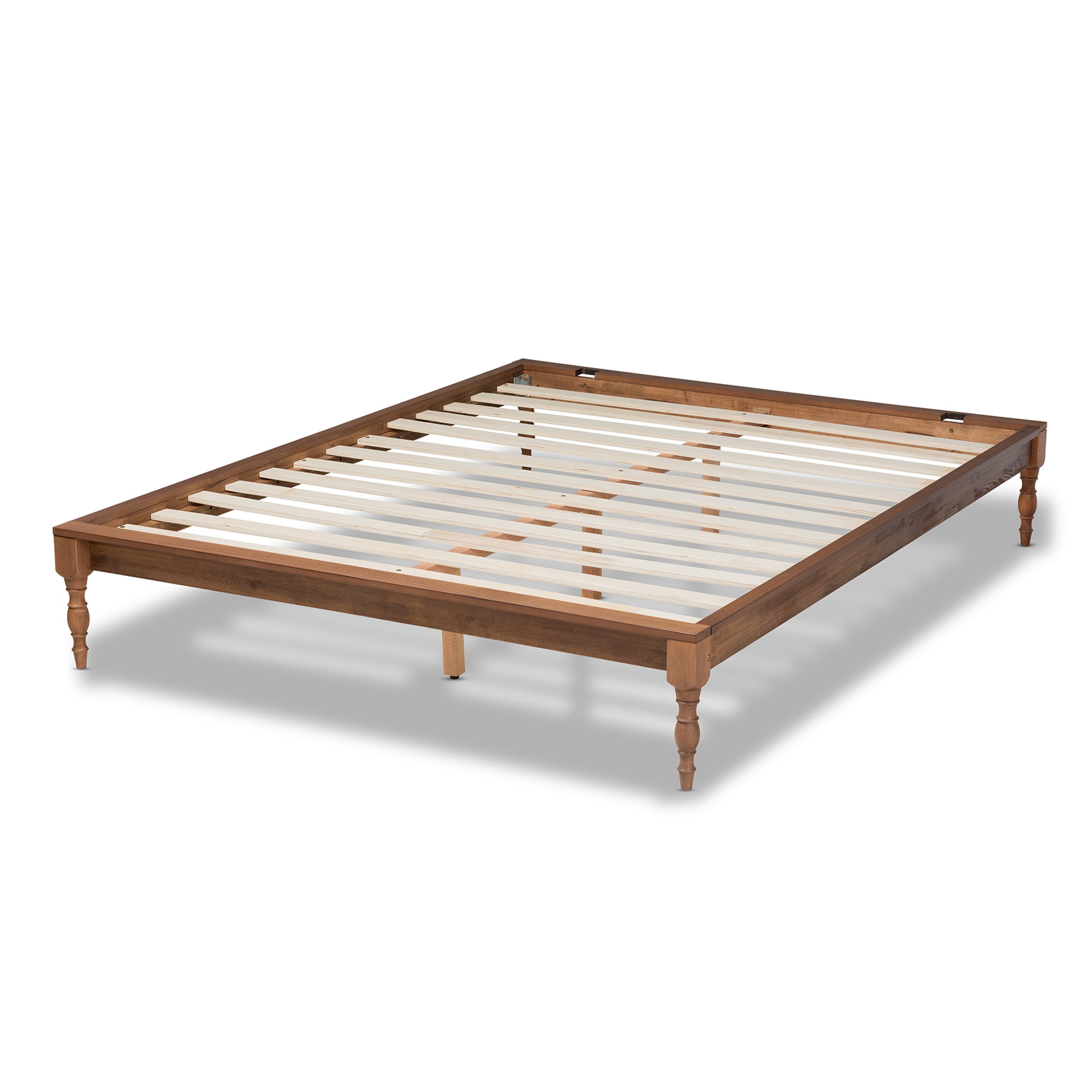 Baxton Studio Romy 13.5" Platform Wood Bed Frame - Queen Size