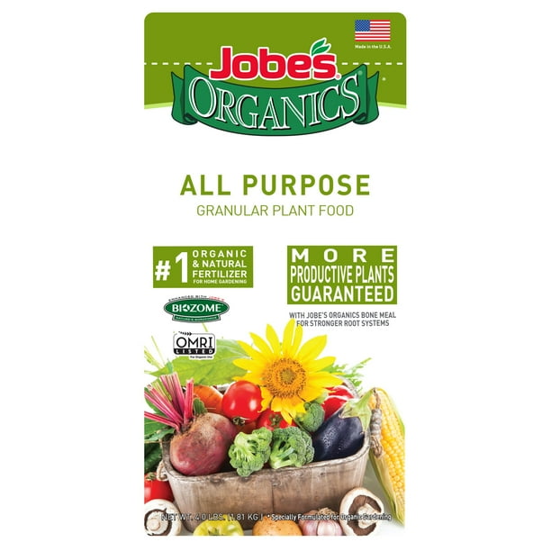Jobe’s Organics All Purpose Granular Plant Food, 4lbs, 444 Walmart