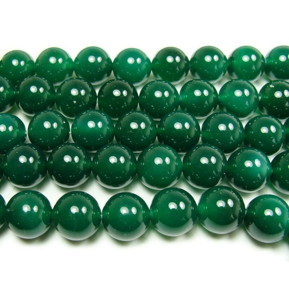 12mm 15 inches Dark green agate round beads Genuine Natural Gemstone