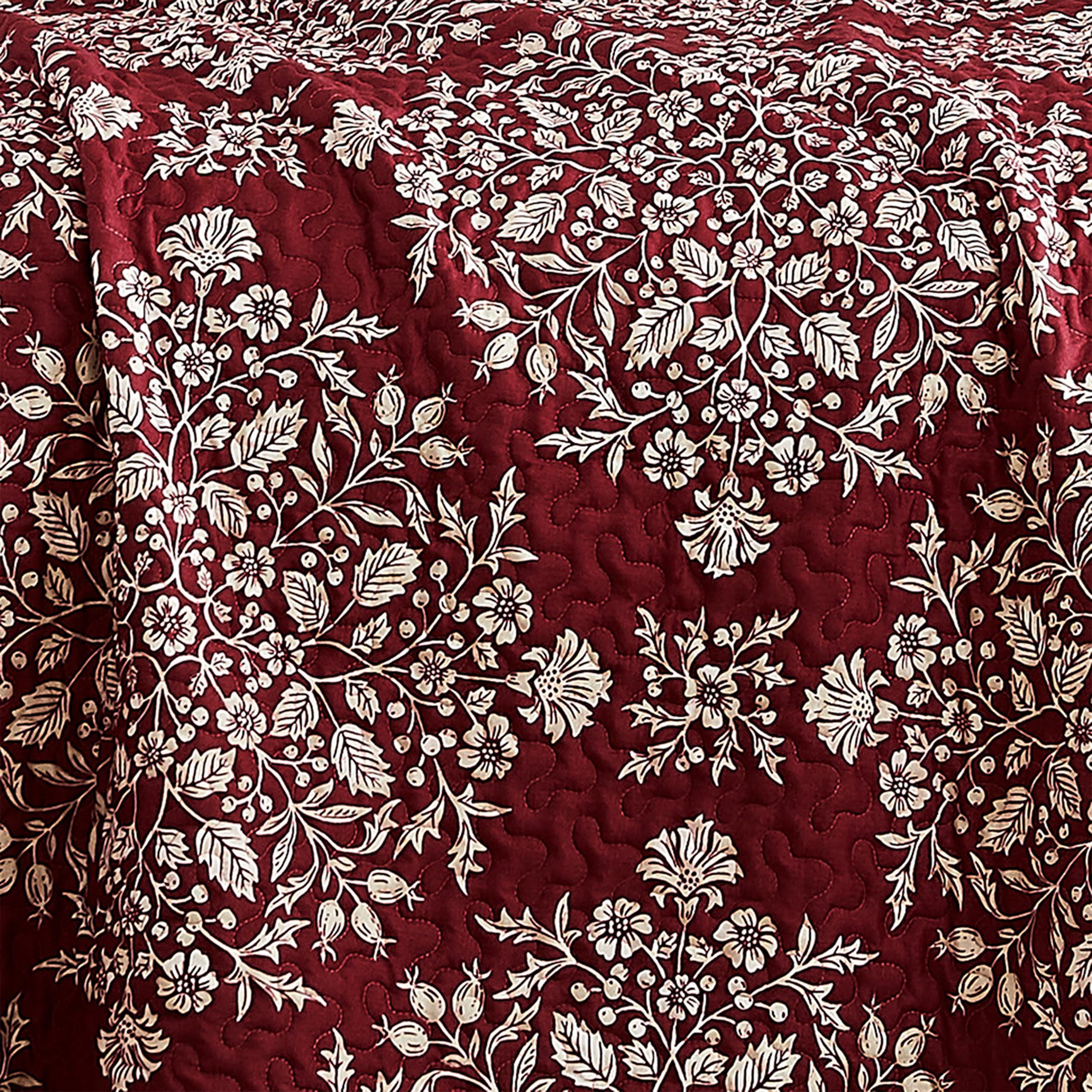 Southshore Fine Living, Inc. Christmas Quilt Twin/Twin XL with Sham, Christmas Carol Red Plaid
