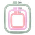 thumbnail image 1 of Miangastore 1 Set Square Embroidery Hoop Frame Embroidery Hoop Plastic Embroidery Frames For Sewing Needlework Embroidery Projects, 1 of 8