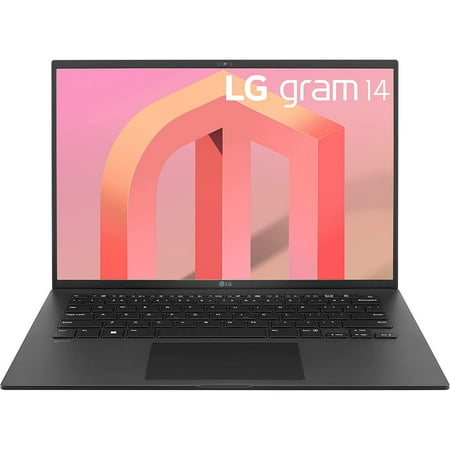 LG Gram 14Z90Q 14" Lightweight Laptop, Intel i7-1260P, 16GB RAM/512GB SSD, Black 14 in