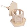 thumbnail image 3 of Bird Feeder, Polished  , Movable Roof Hanging Bird Feeder, Parakeets For  Birds, 3 of 8