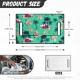 thumbnail image 7 of Whosucclay Tropical Truck Flowers Breathable Blanket, With 4 Storage Pockets Soft Golf Cart Seat Cushion Cover for Club Car Yamaha EZGO, 52.36"x 32.28", 7 of 7