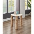 thumbnail image 2 of Meridian Furniture Table d'Appoint en Bois et Résine Blanche, 2 of 7