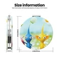 thumbnail image 3 of Qekee Pikmin Print Compact Makeup Mirror Folding Mini Pocket Mirror Portable Hand Mirror Double-Sided 2 x 1x Magnification for Woman Girls-Round Shape, 3 of 9