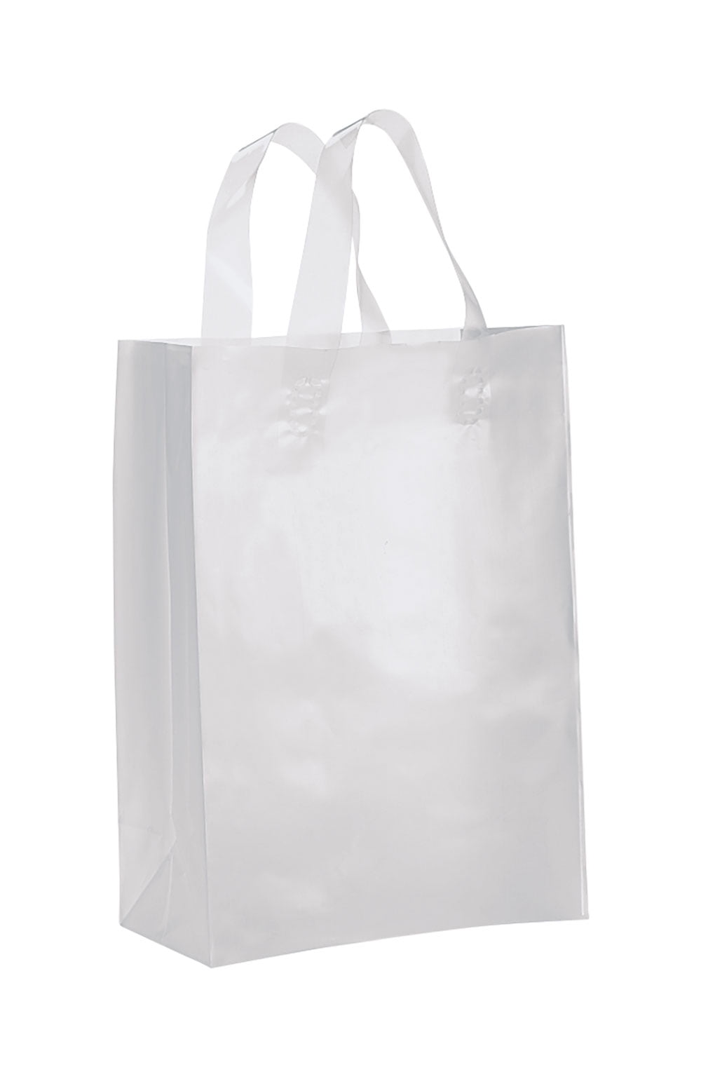 Plastic Bags 25 Zebra Frosty Shopping Large Gift 16 x 6 x 12 Frosted Black White 