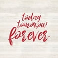thumbnail image 2 of Reed, Tara 26x26 White Modern Wood Framed Museum Art Print Titled - Valentines  sentiment V-Forever, 2 of 4