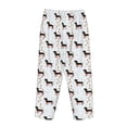 thumbnail image 5 of Goofa Dachshund Dog Printed Soft Pajama Pants for Women, Wide Leg Comfy Casual Lounge Yoga Pants-X-Large, 5 of 9