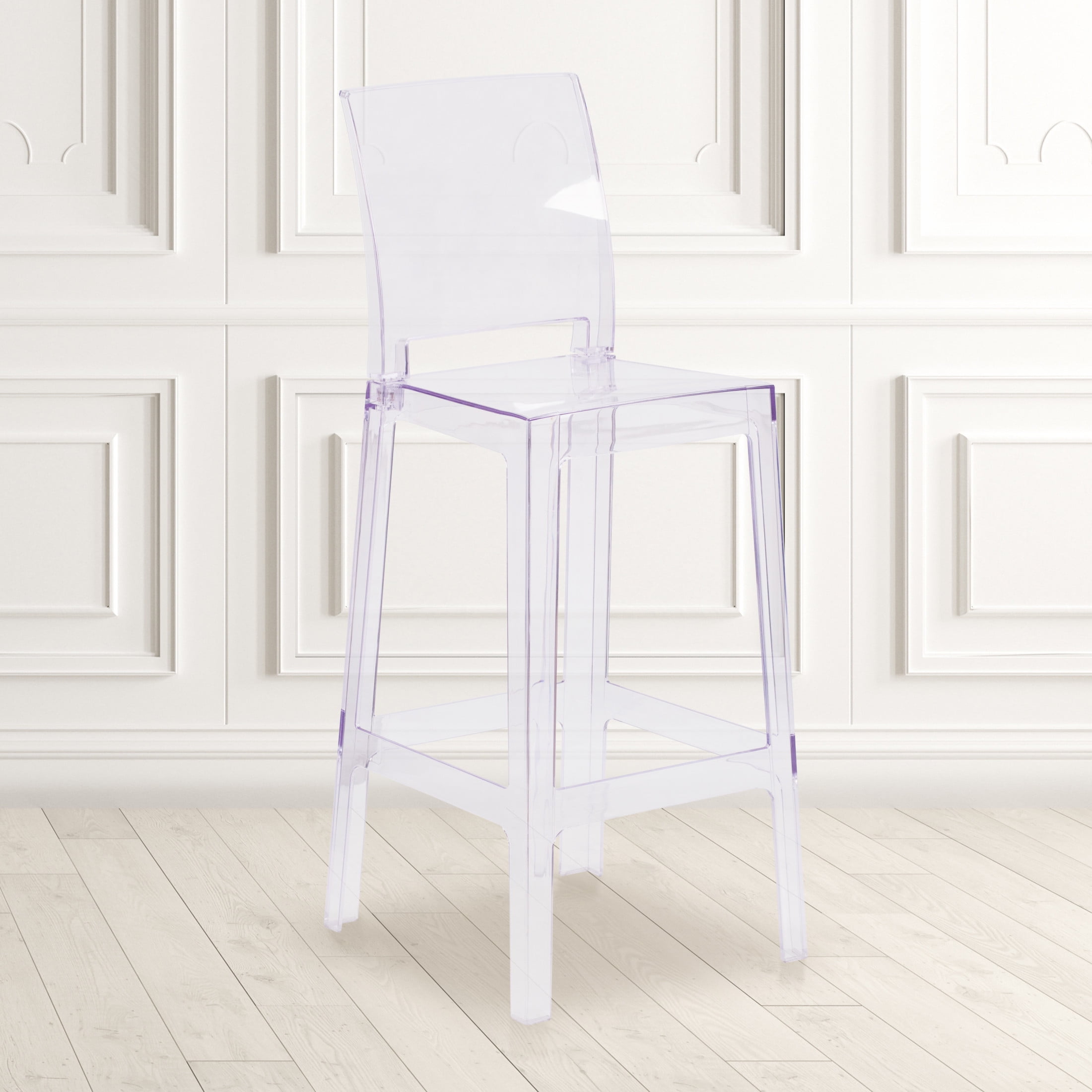 Flash furniture ghost counter stool back in transparent crystal hotsell