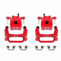 Power Stop Rear Pair of Red Powder Coated Calipers S2792A