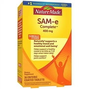 SAM-e Complete 400 mg Tablets, 36 Count Value Size, Supports a Healthy Mood & Joint Comfort