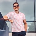 thumbnail image 4 of Balery Easter Cute Rabbit Camisa Polo de Hombre con Estampado, de Manga Corta y Tejido Medio, Camisa Tipo Golf Polo-Large, 4 of 6