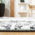 thumbnail image 4 of SAFAVIEH Moroccan Tassel Desmond Southwestern Shag Runner Rug, Dark Grey/Ivory, 2'3" x 6', 4 of 8
