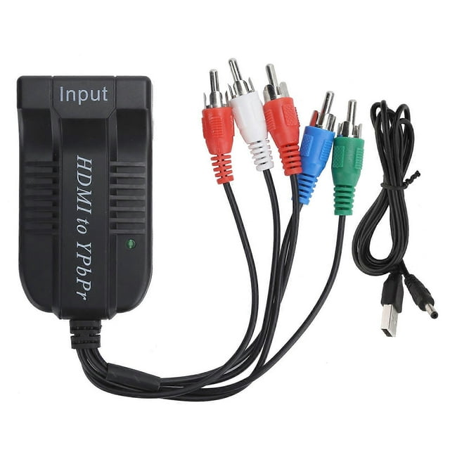 Z10AS RGB Component HDMI-Compatible Video R/L o to YPBPR Converter Adapter Plug and Play