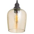 thumbnail image 2 of 1-Light Glass Mini Pendant in Amber, 2 of 5