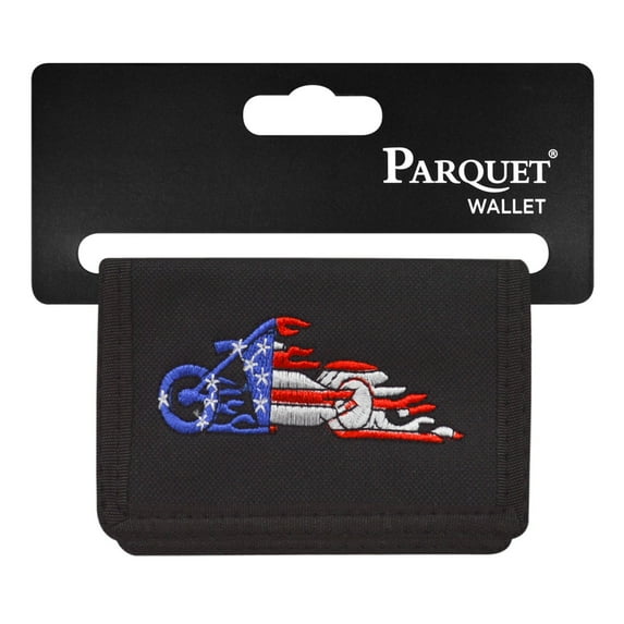 Men's Trifold Velcro Canvas Wallet