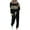 Black/A/jogger sets for women 2 piece, variant on Eryao Color Block Jogger Sets for Women 2 Piece Round Neck Long Sleeve Tops and Drawstring Sweatpants Tracksuits 2024 Fall Winter Lightweight Loungwear Outfits,Black,XXL