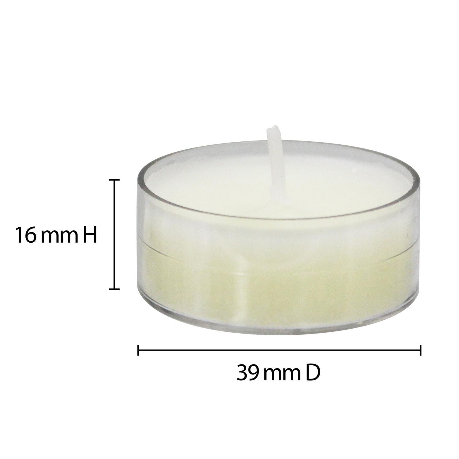 Mainstays 30PK Unscented Ivory Tealights Candles, Pack of 30