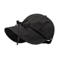 thumbnail image 2 of Sombrero de pescador, sombrero de pescador de verano portátil para pesca, viajes, mochilerismo al aire libre, Negro, 2 of 9