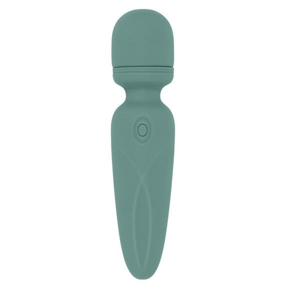 Evolved Rumble Wand Rechargeable Silicone Vibrating Personal Massage Wand, Green