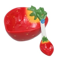 Masteelf  Dessert Bowl Decoration Strawberry Bowls and Plates