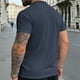 thumbnail image 4 of Ceisia Men's Slim Fit Short-Sleeve Mock Neck Basic T-Shirt Solid Color Spring Summer Shirt Gift, 4 of 9