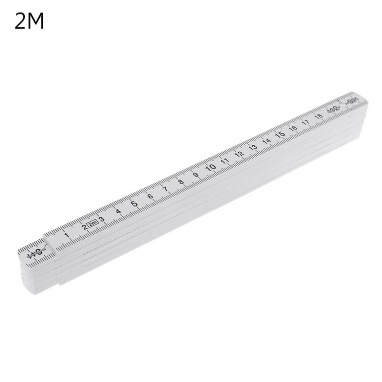 AOOOWER Portable Folding Ruler Metric Measuring Stick with 10 Locking  Joints Measuring