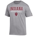 thumbnail image 2 of Men's Champion Heather Gray Indiana Hoosiers Basketball Stack T-Shirt, 2 of 3