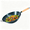 Blue, variant on JIOABL 13.5 In Carbon Steel Wok, Pre-Seasoned Stir Fry Pan with Wooden Handle, Flat Bottom for Gas Induction Grill Campfire, Black