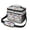 Basketball and Graffiti, variant on Basketball and Whistle Teal Pattern Insulated Lunch Box for Women Men, Medium Leakproof Cooler Bag with Adjustable Strap, 10"x6.7"x8"