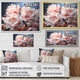 thumbnail image 4 of Designart "Delightful Pink Peony Garden I" Peonies Floater Framed Wall Art Prints, 4 of 5