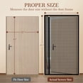 thumbnail image 2 of Yotache Puerta Mosquitera Magnética Reversible Con Apertura Lateral Izquierda Y Derecha, Se Adapta A Puertas De 32 X 80, Malla De Poliéster Mejorada Extraíble Para Puerta Trasera, Tamaño Real De La Mo, 2 of 8