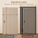 thumbnail image 2 of Yotache Puerta Mosquitera Magnética Reversible Con Apertura Lateral Izquierda Y Derecha, Se Adapta A Puertas De 32 X 80, Malla De Poliéster Mejorada Extraíble Para Puerta Trasera, Tamaño Real De La Mo, 2 of 8