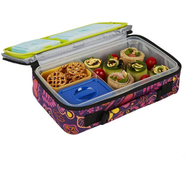 Fit & Fresh Bento Lunch Kit with Insulated Carry Bag