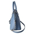 thumbnail image 2 of Michael Kors Veronica Medium Dome Satchel Crossbody Denim Blue Saffiano Leather, 2 of 10