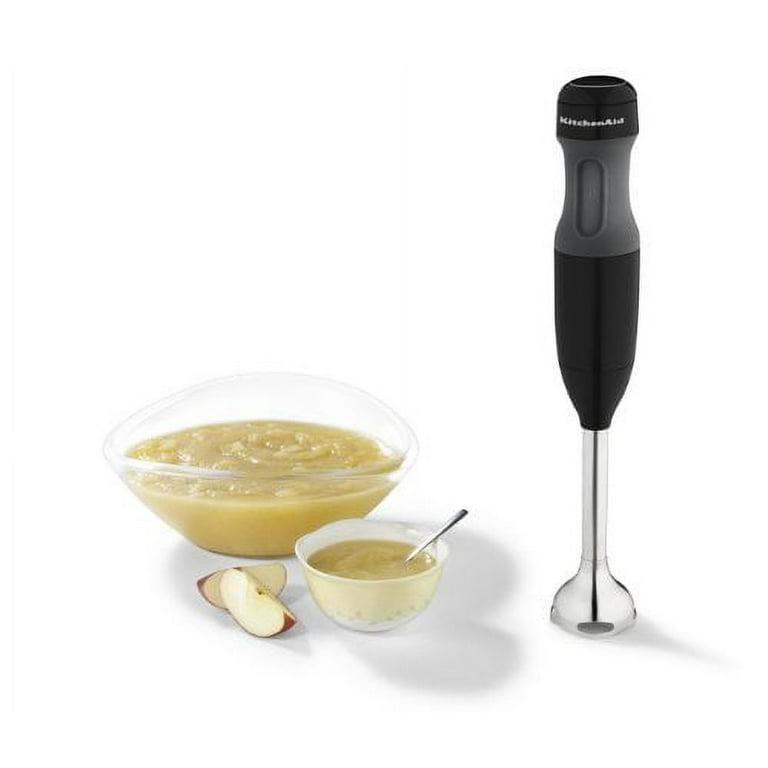 KitchenAid 2 Speed Hand Blender with Stainless Steel Blades for Soup and Smoothies Onyx Black Walmart
