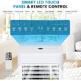 thumbnail image 5 of Giantex Portable Air Conditioner, 8000 BTU Powerful AC Unit, 3-in-1 Air Cooler & Dehumidifier & Fan w/ 24H Timer, Child Lock, 5 of 9