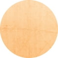 thumbnail image 1 of Ahgly Company Machine Washable Indoor Round Solid Orange Modern Area Rugs, 5' Round, 1 of 4