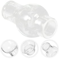 WEAVILUX Oil Lamp Globes Transparent Glass 1Set