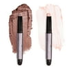 Julep Eyeshadow 101 Crème to Powder Waterproof Eyeshadow Stick Duo, Blush Pink Metallic and Mink Mauve Metallic