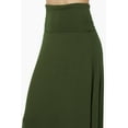 thumbnail image 4 of TheMogan Women's S~3X Casual Draped Jersey Foldable Waist Relaxed Long Maxi Skirt, 4 of 7
