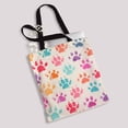 thumbnail image 2 of PKQWTM bright colorful ink prints messy dog paws Canvas Shoulder Bags Handbags Tote Bags Shopping Bag, 2 of 2