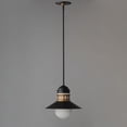 thumbnail image 4 of 35121SWBKAB-Maxim Lighting-Admiralty - 1 Light Outdoor Pendant-11.75 Inches Tall and 12 Inches Wide-Black/Antique Brass Finish, 4 of 5