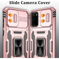 thumbnail image 3 of Galaxy S20 Case, Samsung Galaxy S20 Case with Slide Camera Cover and HD Screen Protector, Shockproof Samsung S20 Case with 360° Magnetic Kickstand Phone Case for Samsung S20 Rose Gold, 3 of 11
