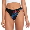 thumbnail image 1 of Fotbe Colorful Betta Fish Tanga Sin Costuras para Mujer con Estampado – Panties Invisibles, Transpirables y Cómodos para Uso Diario-4X-Large, 1 of 6