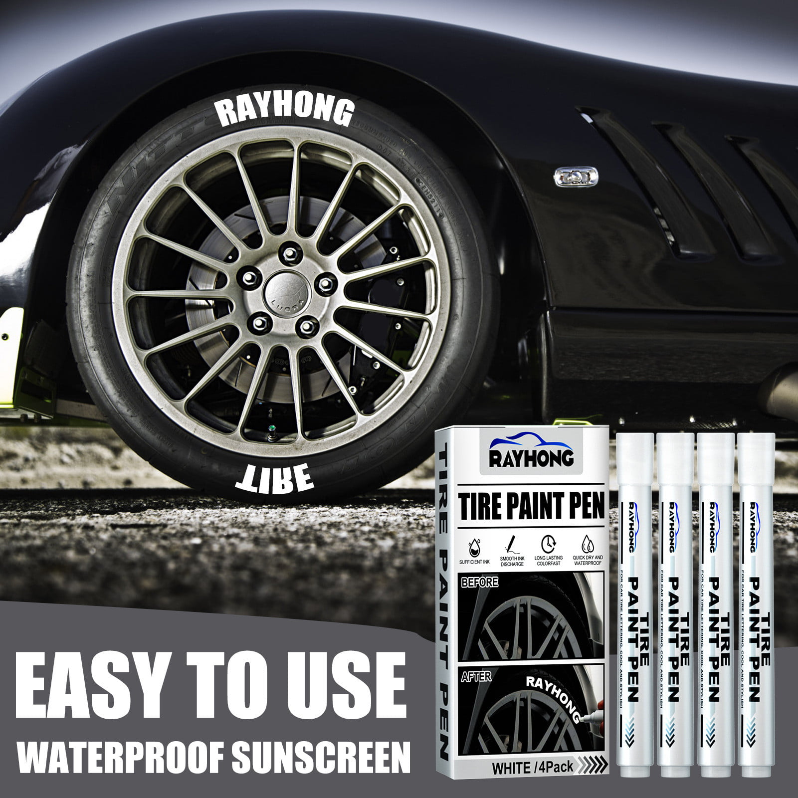 Precision Tire Marker Pens, Waterproof Permanent Paint Markers for Car–  SearchFindOrder